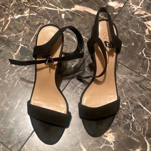 Black heels.